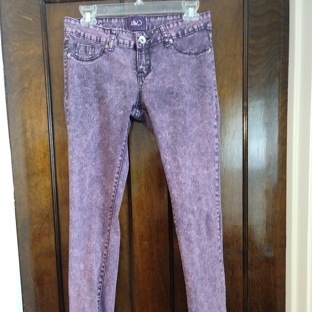Lavo Purple Stone-Wash Jeans